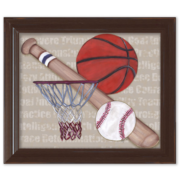 Doodlefish Sports Team Player Framed Art Wayfair